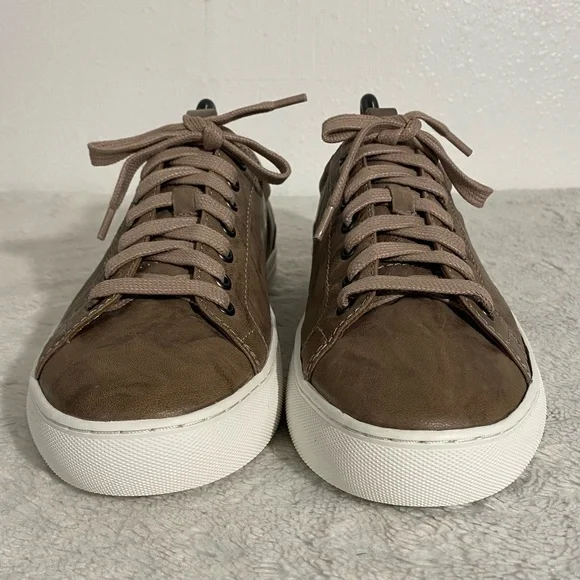Johnston & Murphy Banks Lace to Toe Leather Sneakers Men’s Size 9.5 M Taupe - Picture 4 of 9